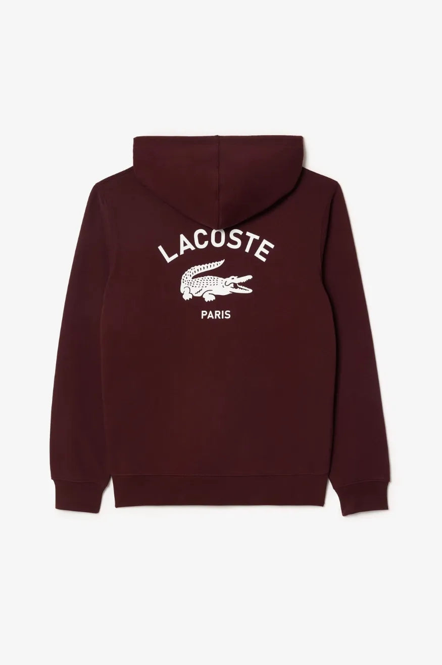 Lacoste Sudadera Paris Capucha Hombre o Mujer Burdeos