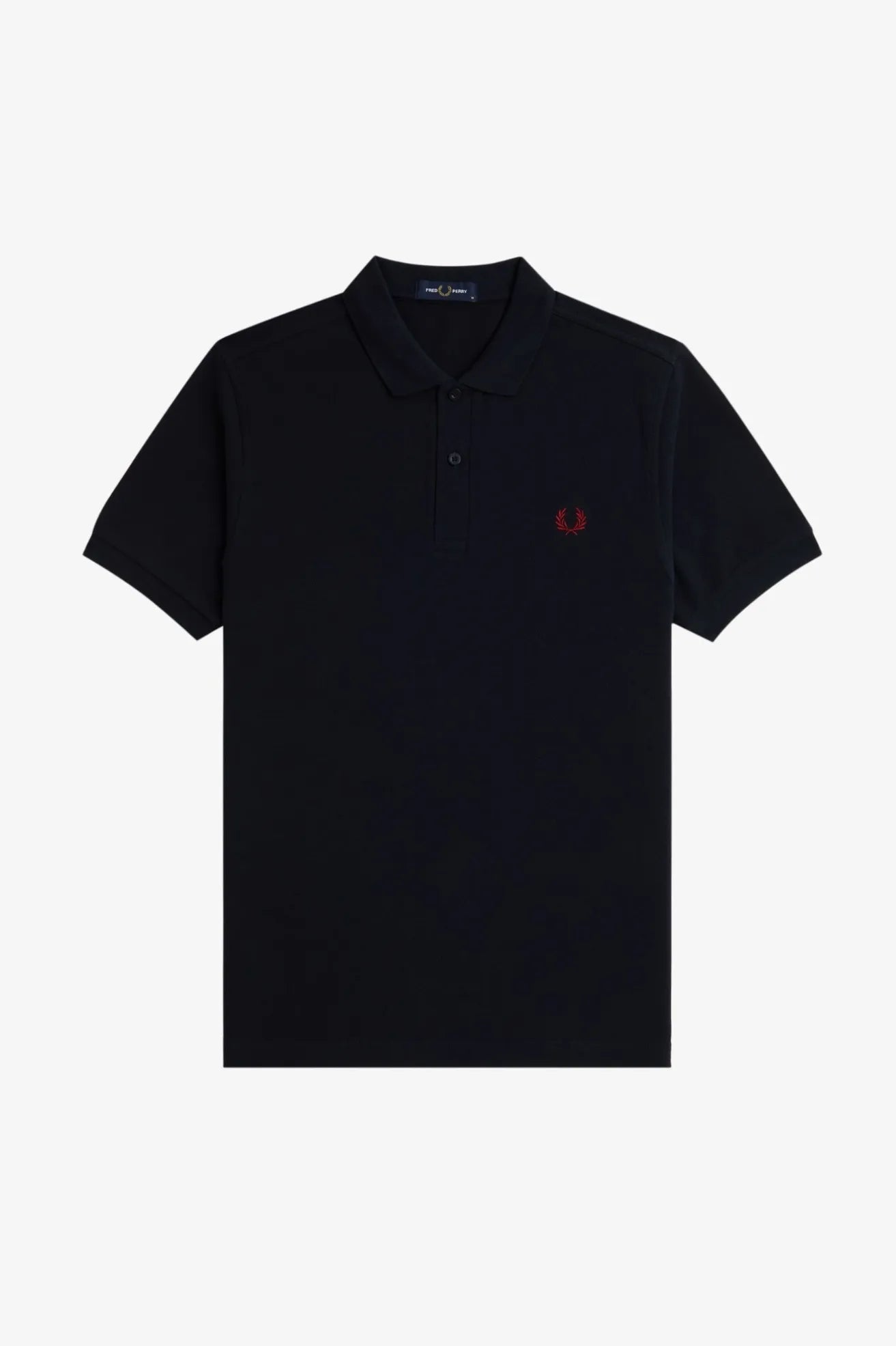 Fred Perry Polo Hombre M6000 Azul Logo Rojo