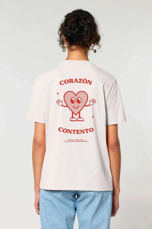 Cal·Lum Camiseta Mujer Corazón Contento