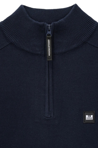 Weekend Offender Jersey Hombre Half Zip Pierre Azul