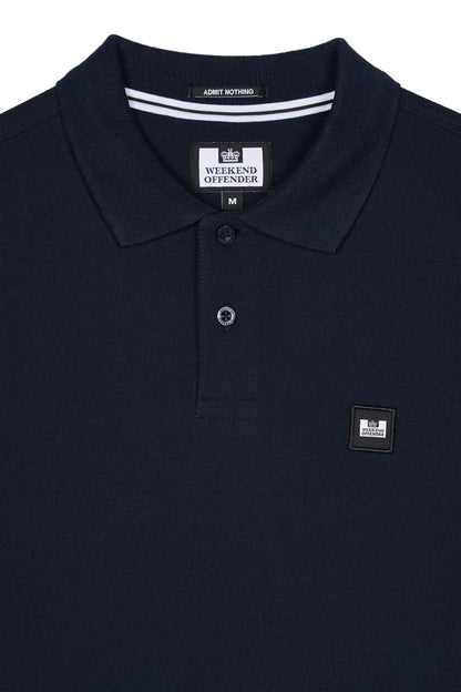 Weekend Offender Polo Hombre Manga Larga Dice Azul