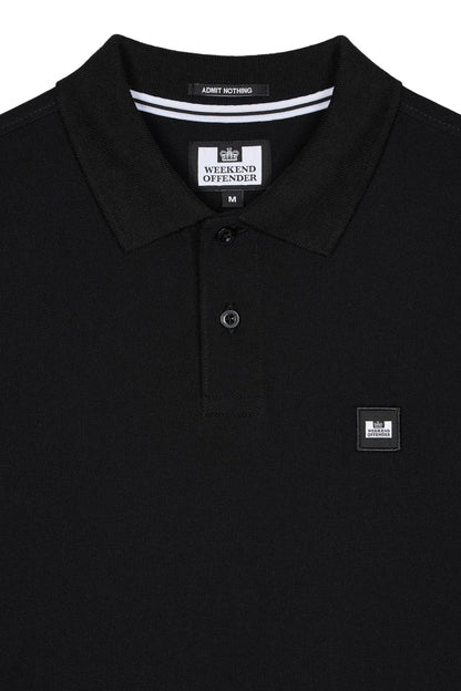 Weekend Offender Polo Hombre Manga Larga Dice Negro