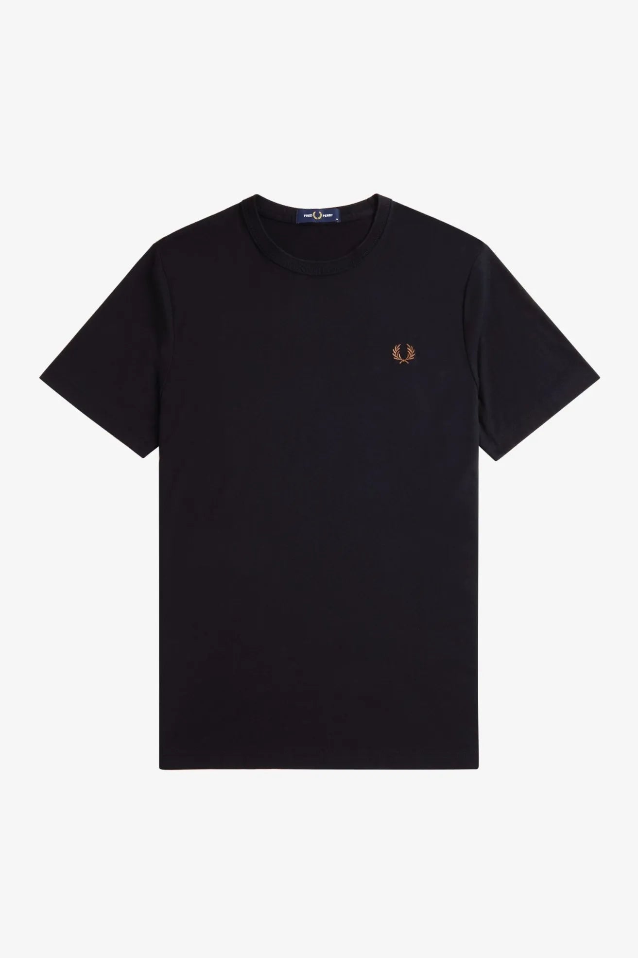 Fred Perry Camiseta Homber Negro / Whisky