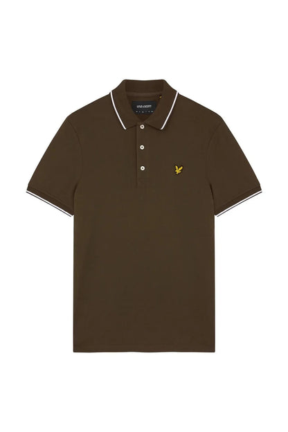 Lyle And Scott Tipped Polo Hombre Olive Talla XXL