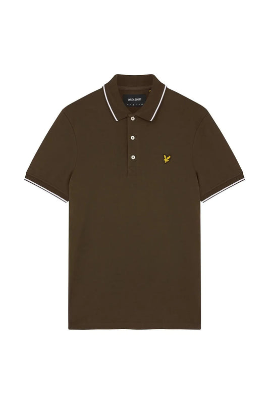 Lyle And Scott Tipped Polo Hombre Olive Talla XXL