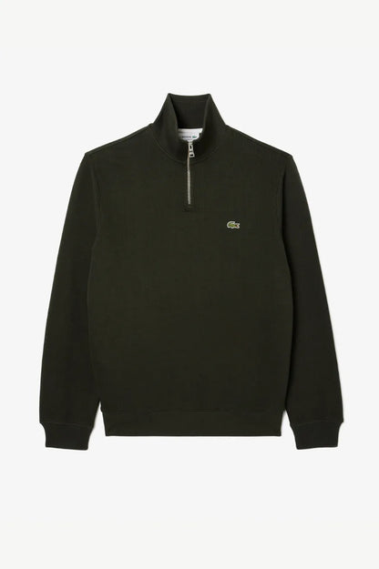 Lacoste Jersey Hombre Quarter Zip Verde Kaki