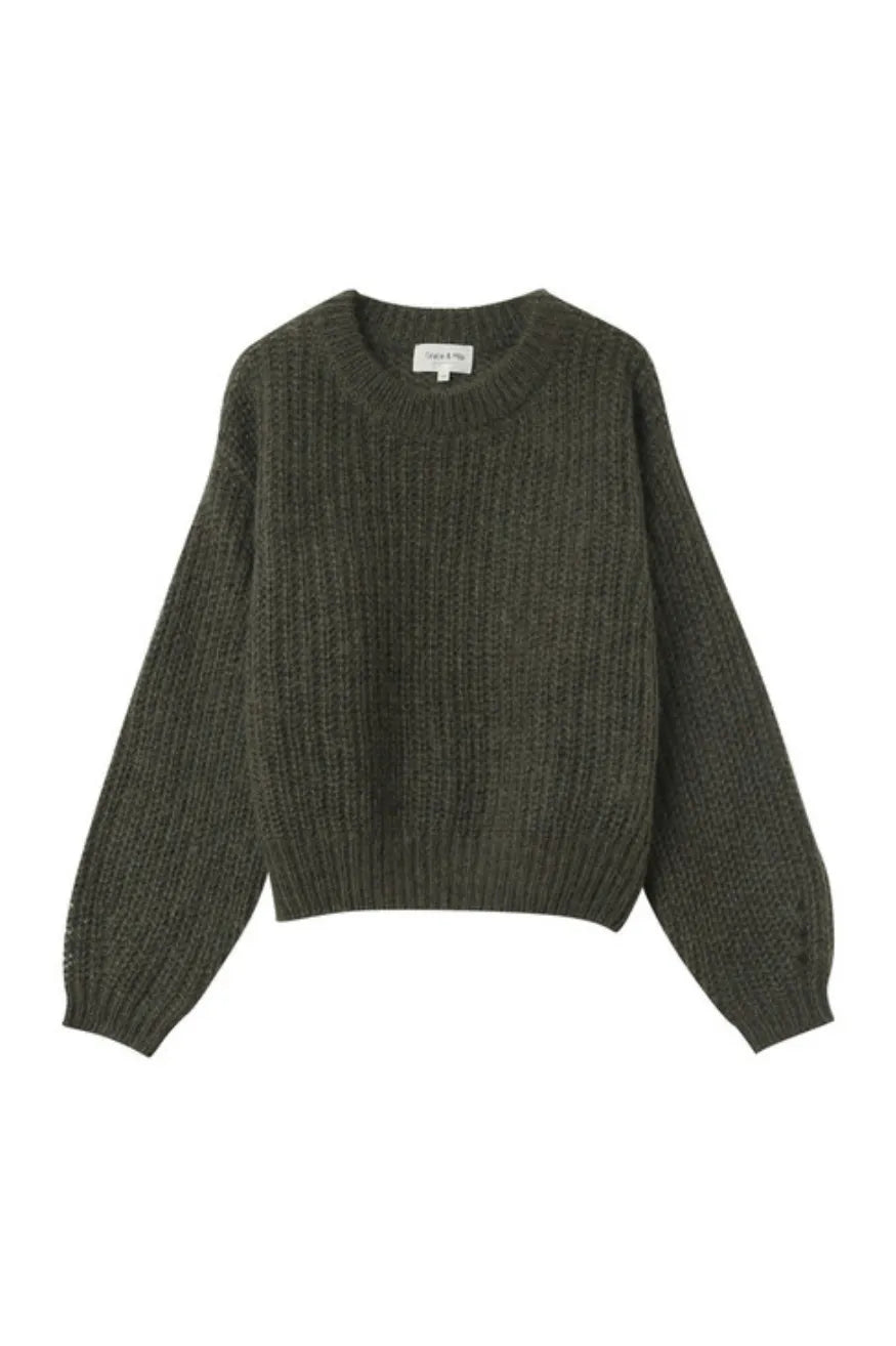 Grace and Mila Jersey Mohair Mujer Naissance Verde