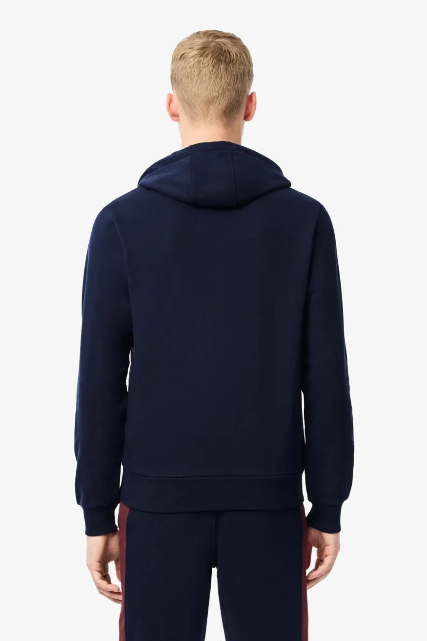 Lacoste Sudadera Capucha Hombre Color Block Azul Marino / Burdeos