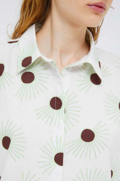 Compañia Fantastica Camisa Unisex Floral Green Sun