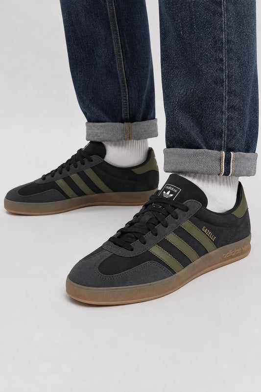 Adidas Zapatillas Hombre Gazelle Indoor Negro / Gris / Verde Who killed Bambi?