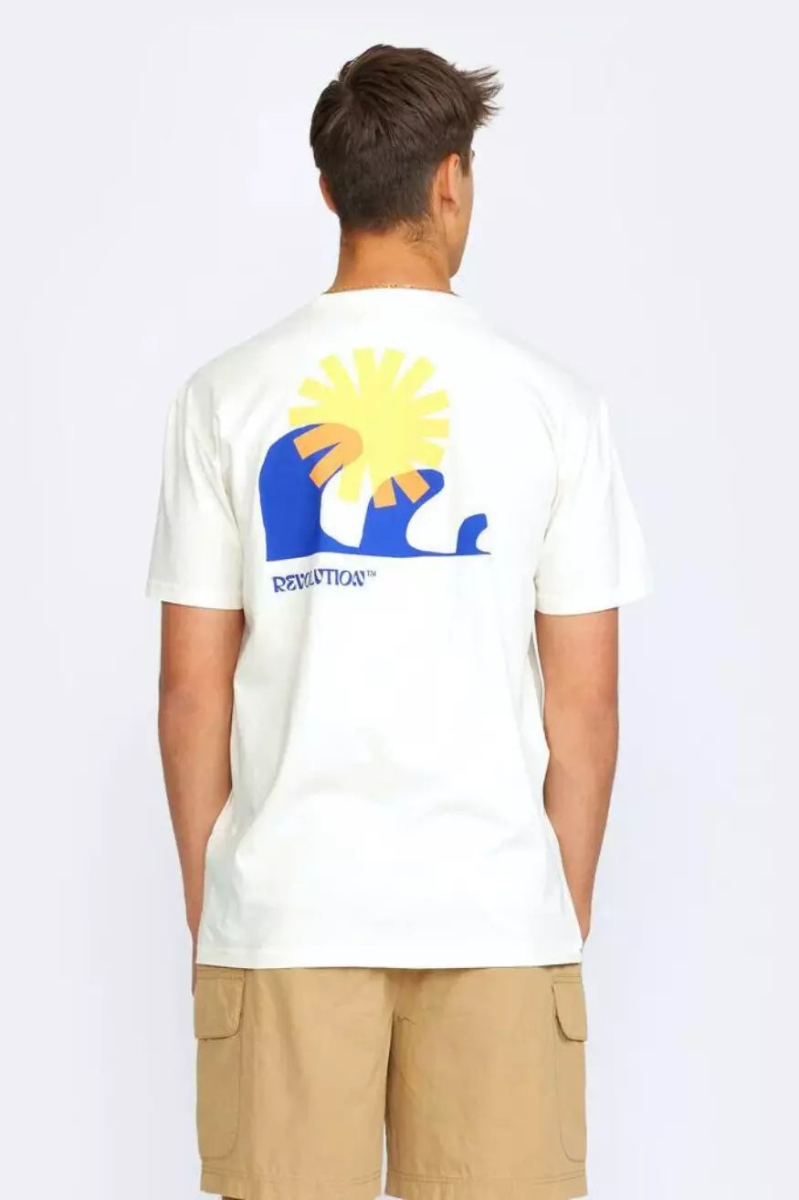 Rvlt Revolution Camiseta Oversize Hombre 1370 Sun Beige