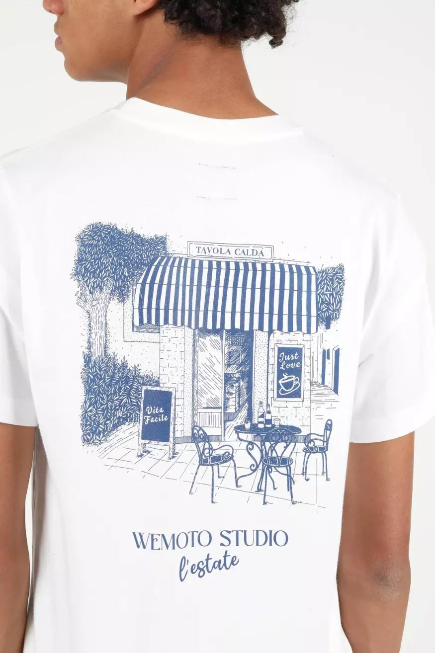 Wemoto Clothing Camiseta Hombre Estate Blanca