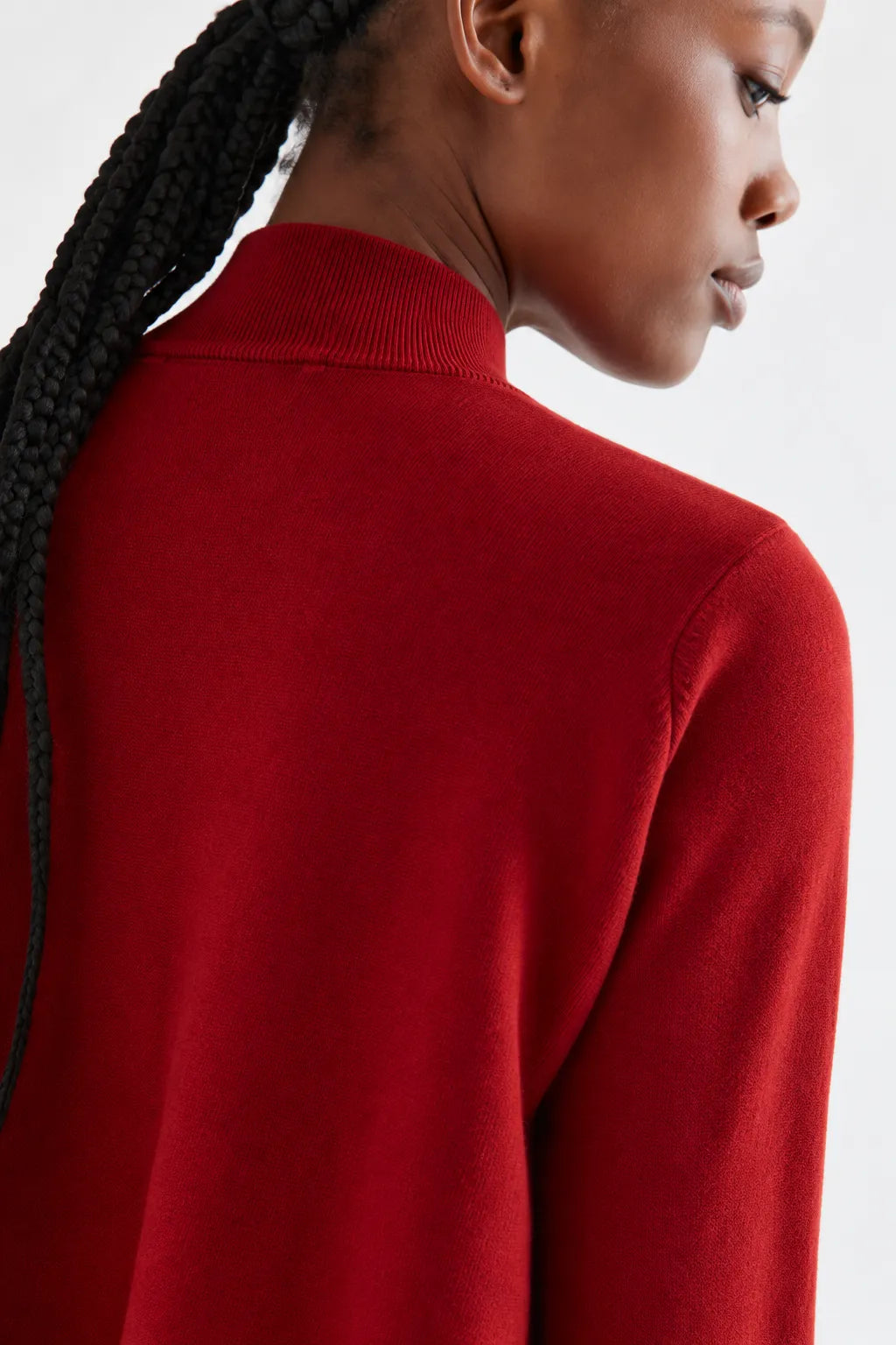 Compañia Fantastica Jersey Mujer Cuello Alto Rojo