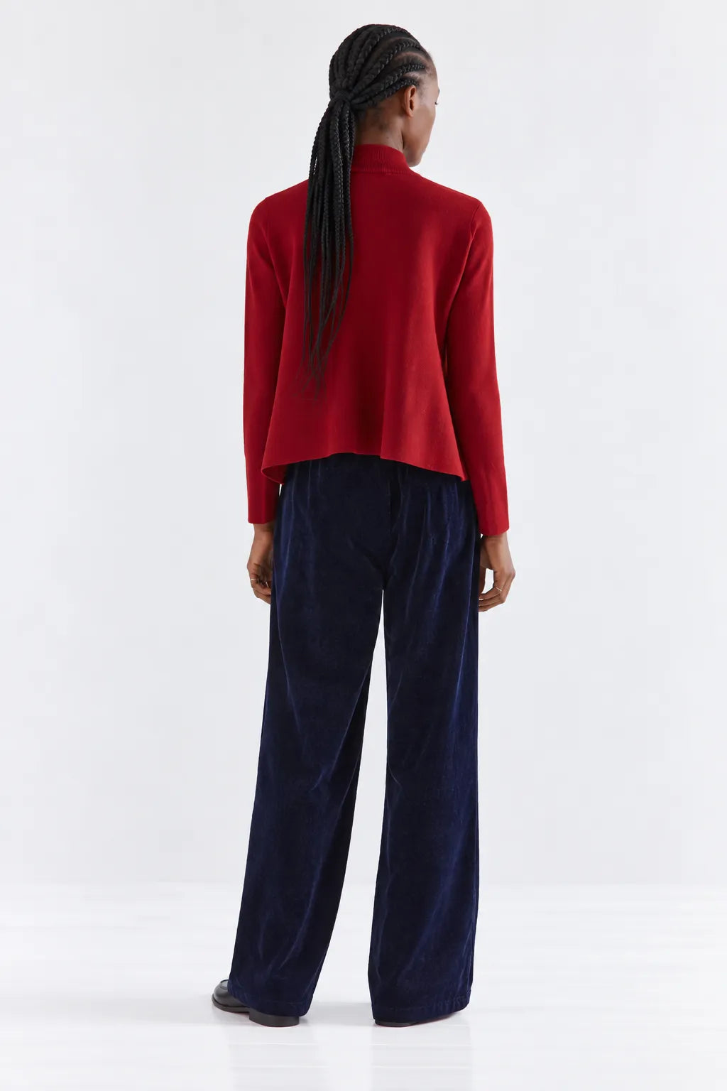 Compañia Fantastica Jersey Mujer Cuello Alto Rojo