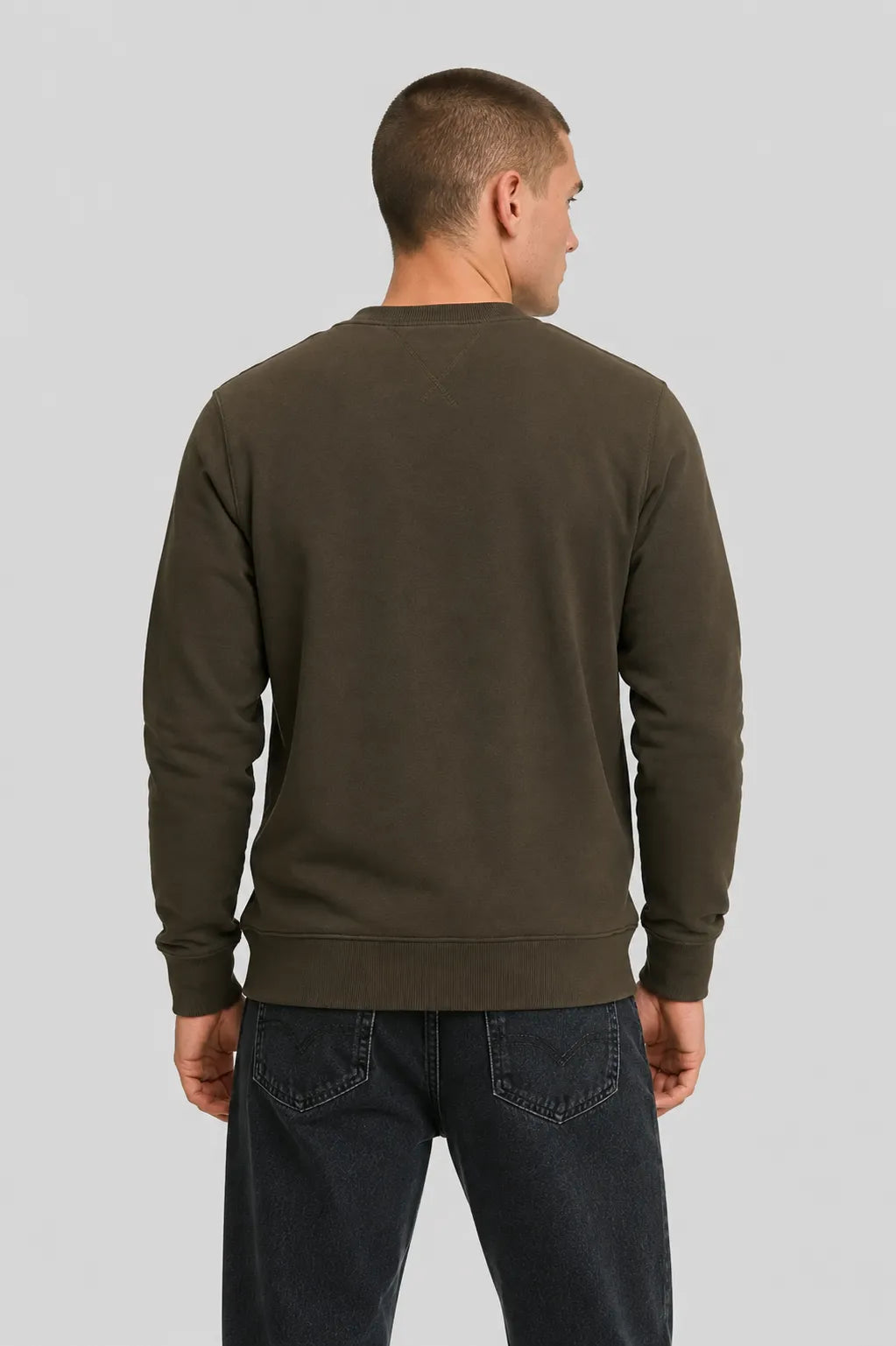 Lyle And Scott Sudadera Hombre Verde Oliva