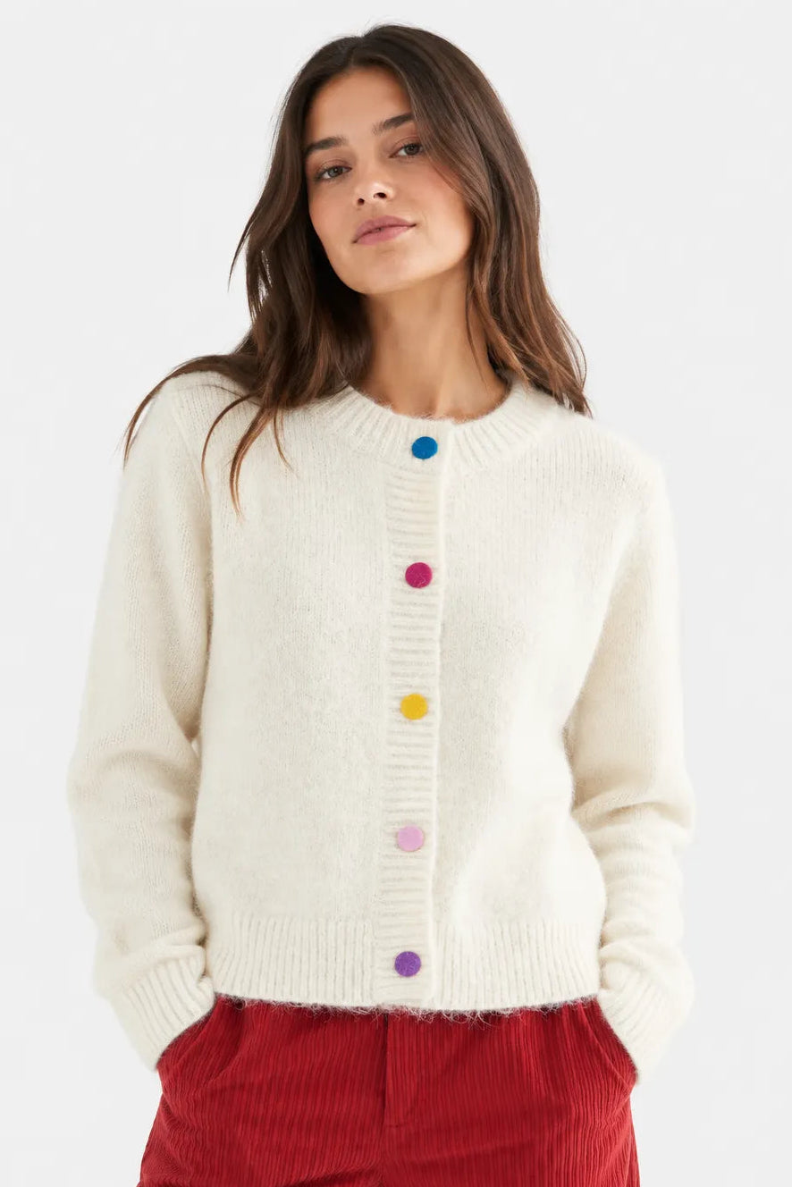 Compañia Fantastica Cardigan Mujer Botones Multicolor