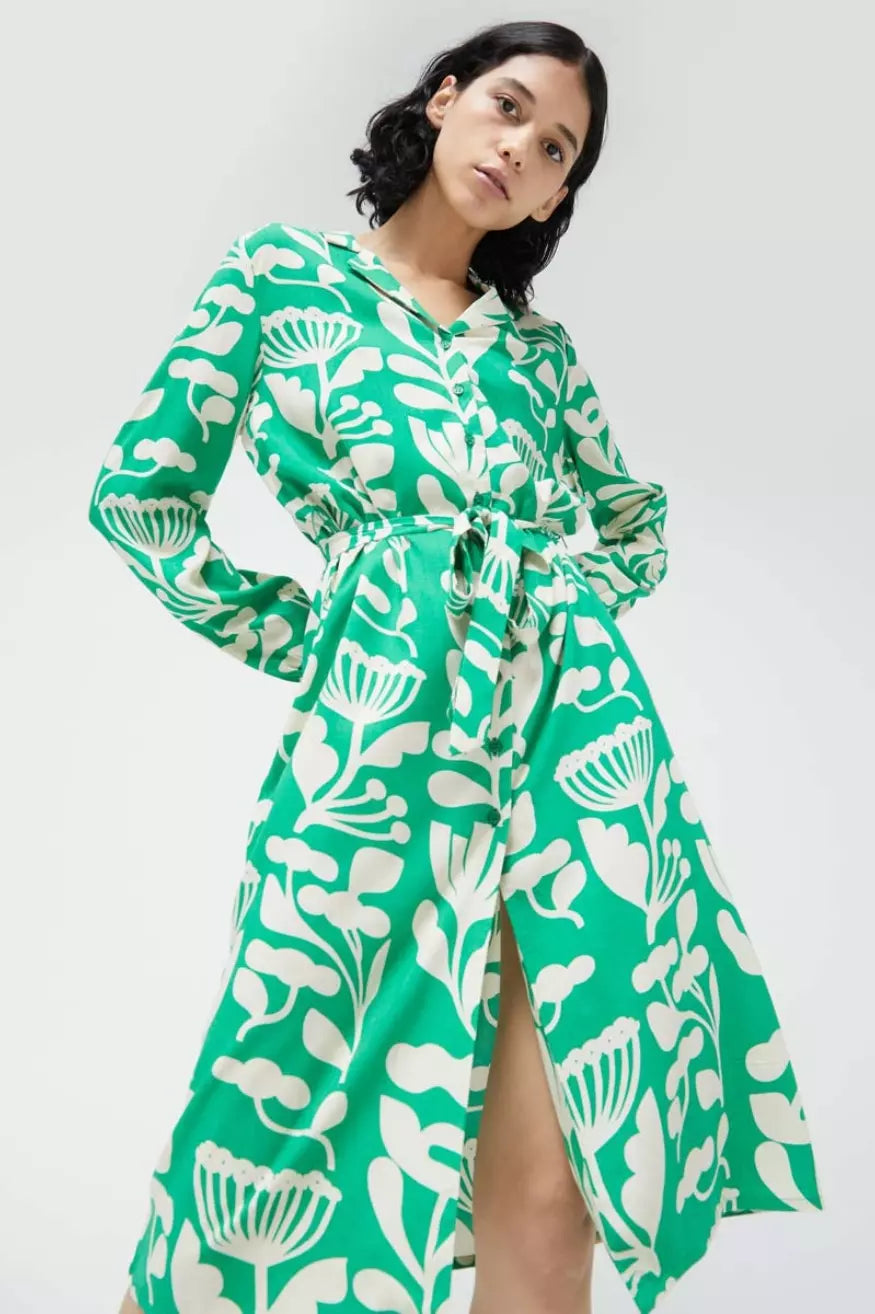 Compañia Fantastica Vestido Midi Mujer Plantas Verde Who Killed Bambi?