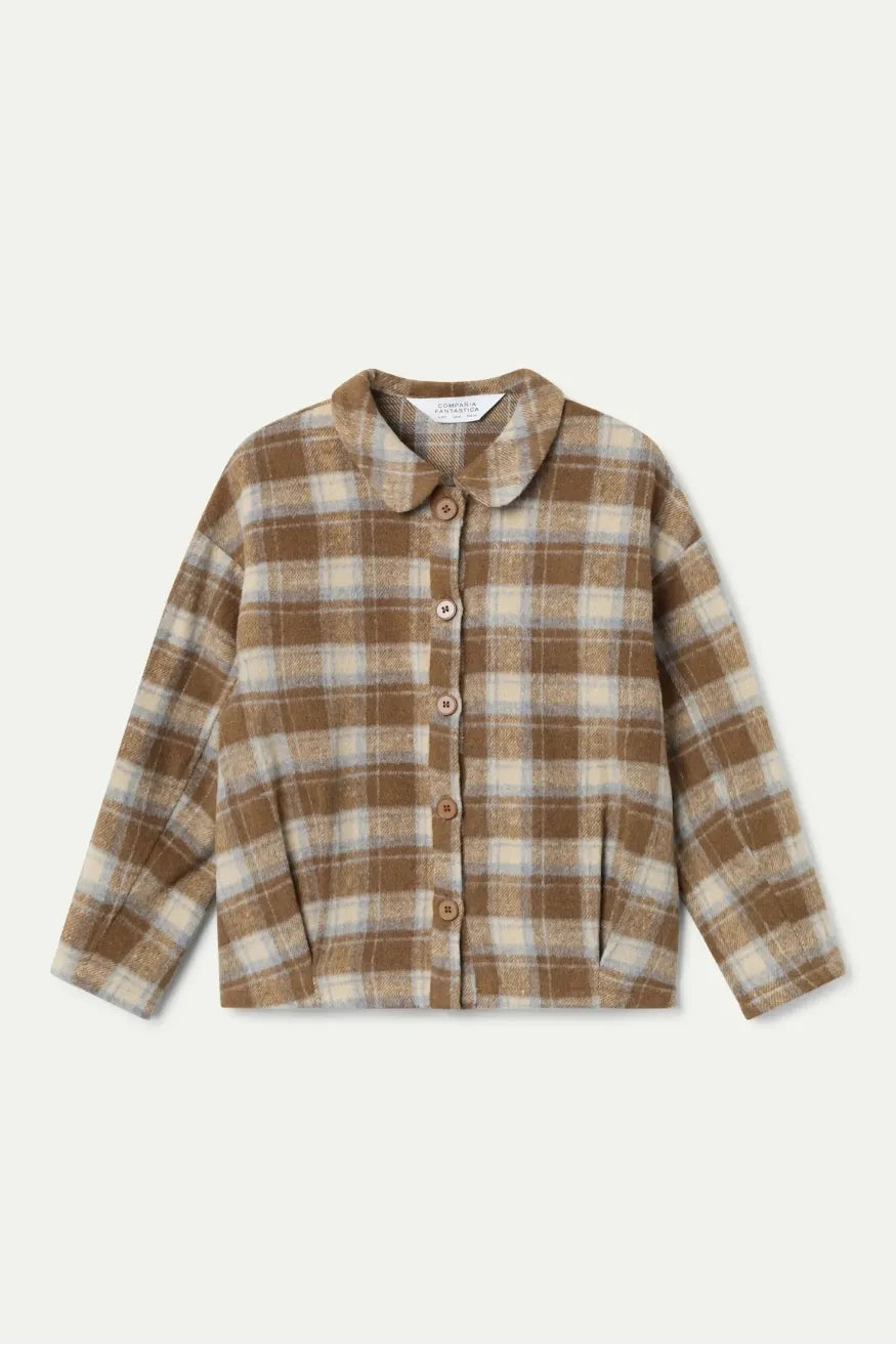 Compañia Fantastica Camisa Mujer Cuadros Beige Who killed Bambi?