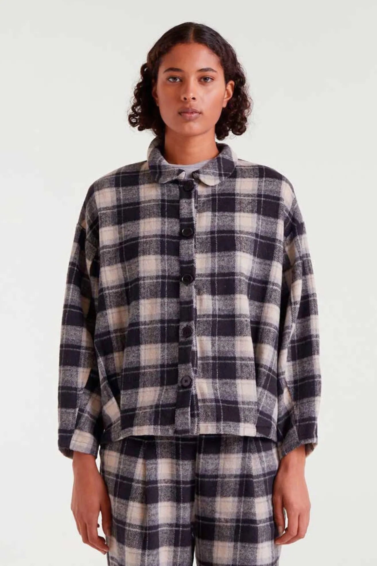 Compañia Fantastica Camisa Mujer Cuadros Negra Who killed Bambi?