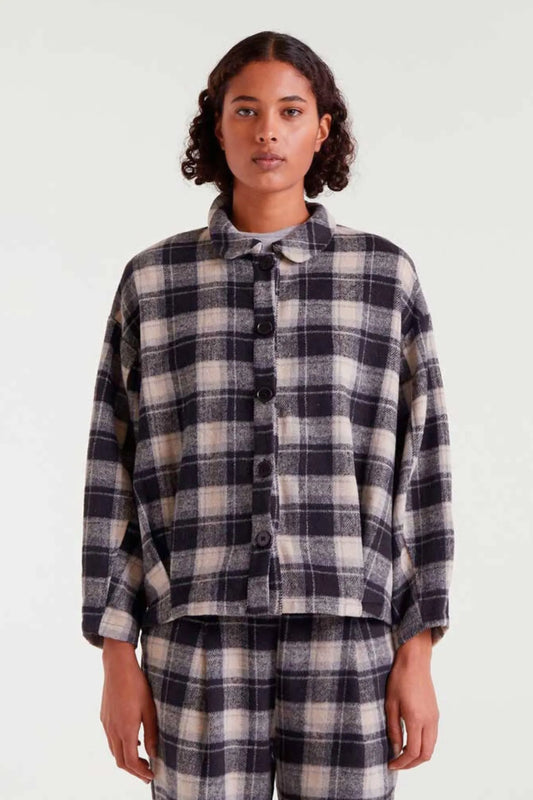 Compañia Fantastica Camisa Mujer Cuadros Negra Who killed Bambi?