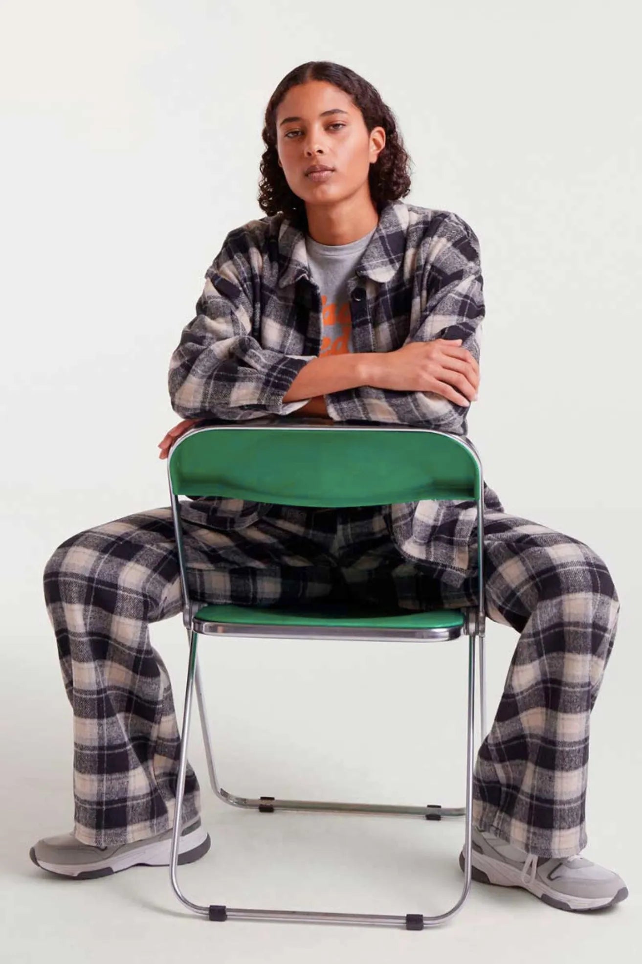 Compañia Fantastica Camisa Mujer Cuadros Negra Who killed Bambi?