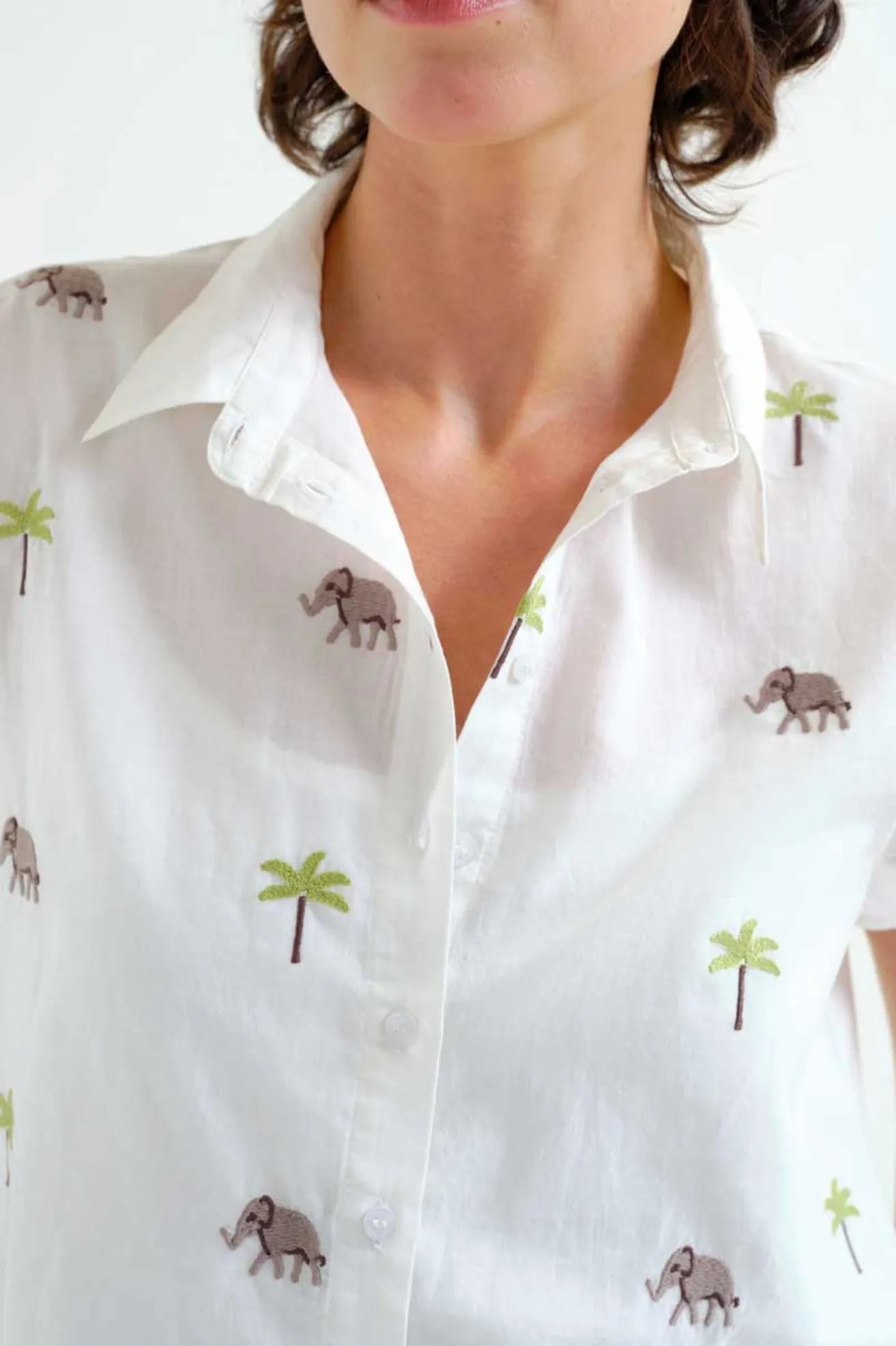 Compañia Fantastica Camisa Mujer Elefantes y Palmeras Who killed Bambi?