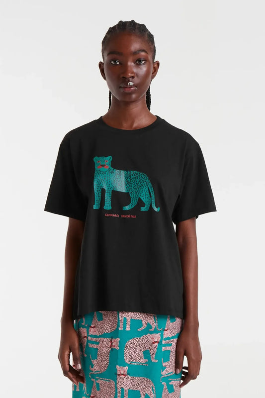 Compañia Fantastica Camiseta Mujer Leopardo Who killed Bambi?