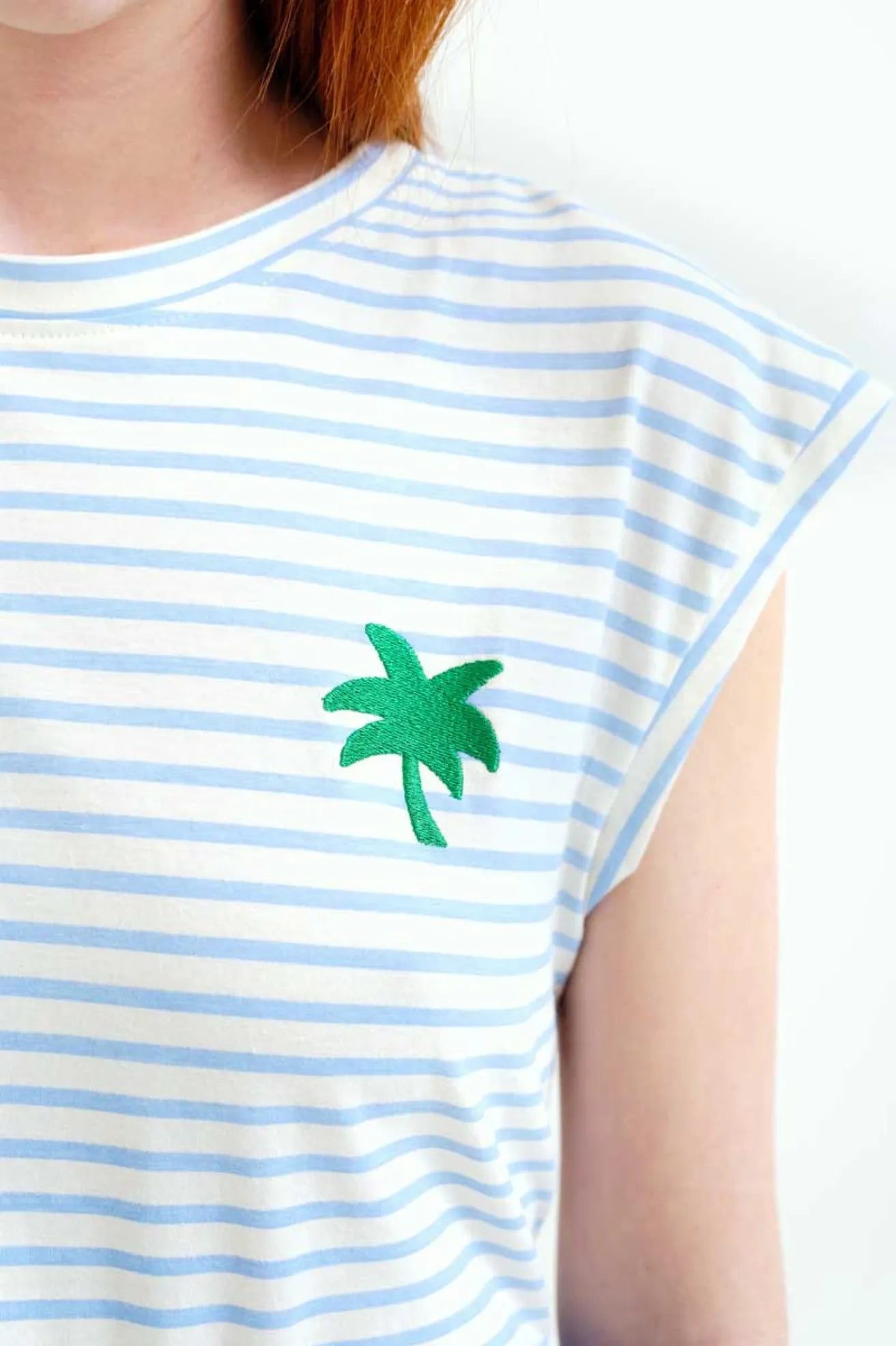 Compañia Fantastica Camiseta Mujer Rayas Azules y Blancas Who killed Bambi?