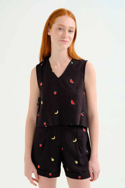 Compañia Fantastica Camiseta Top Mujer Ensalada Frutas Who killed Bambi?