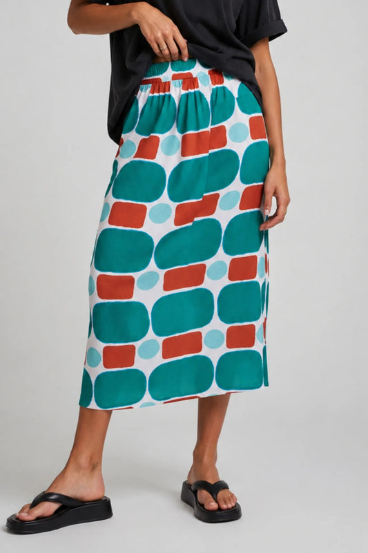 Compañia Fantastica Falda Midi Estampado Pepper Mint Who killed Bambi?
