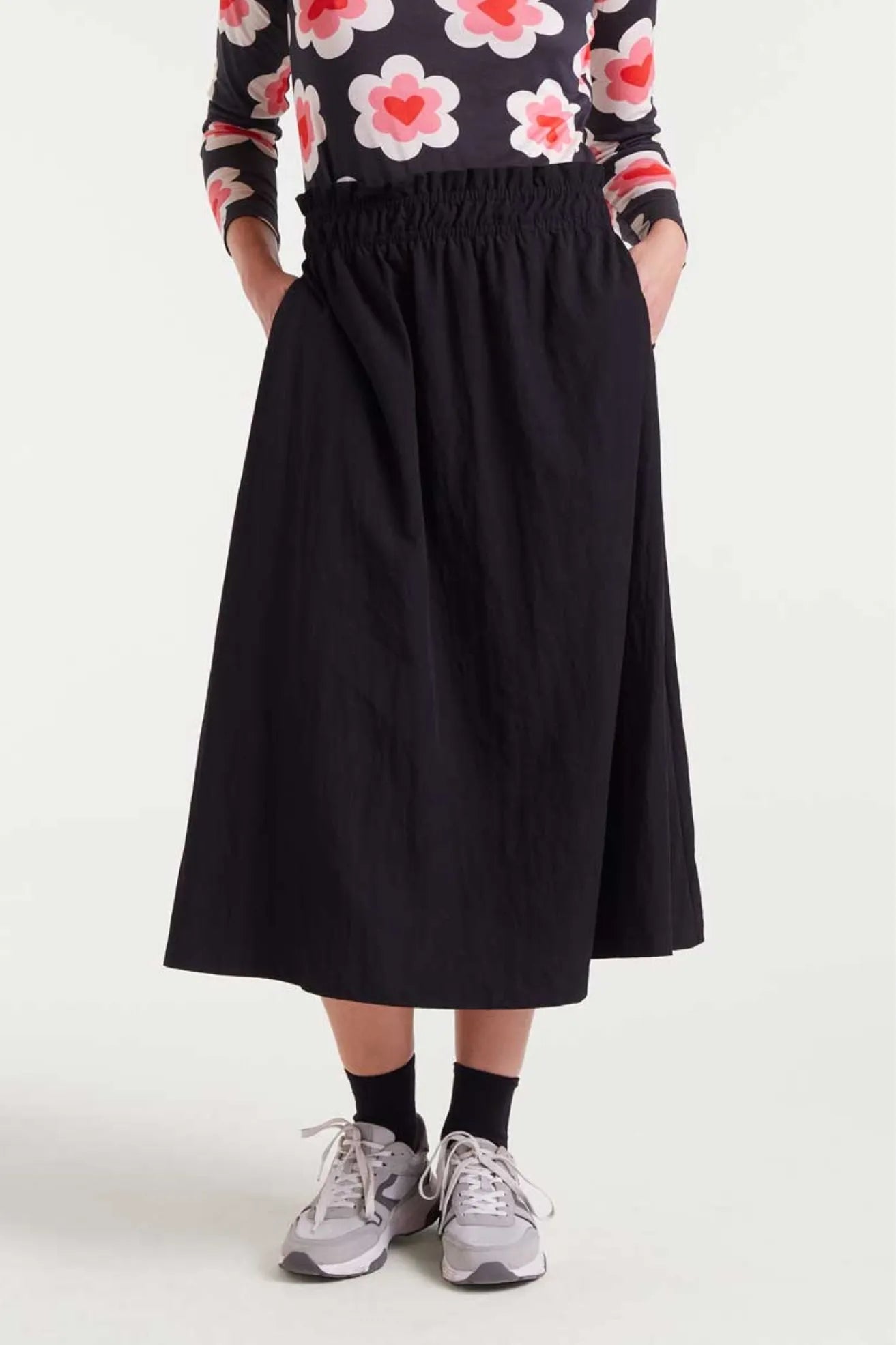 Compañia Fantastica Falda Midi Negra Who killed Bambi?