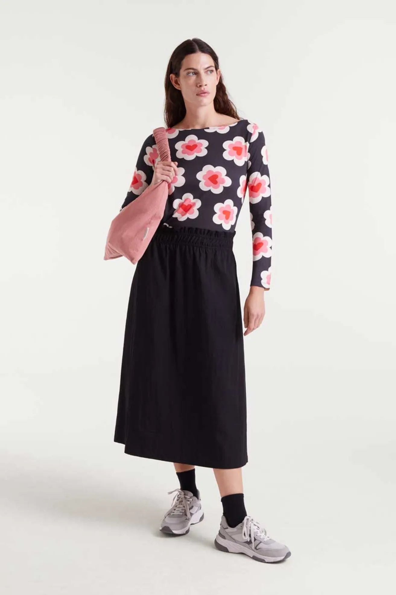 Compañia Fantastica Falda Midi Negra Who killed Bambi?