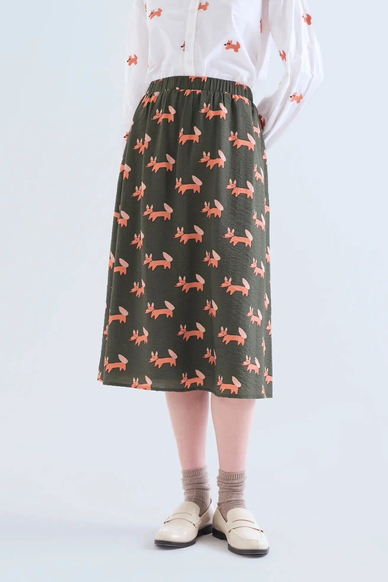 Compañia Fantastica Falda Midi Zorros Who killed Bambi?