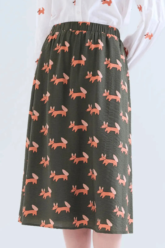 Compañia Fantastica Falda Midi Zorros Who killed Bambi?