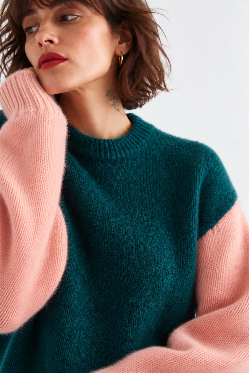 Compañia Fantastica Jersey Mujer Bicolor Verde y Coral Who killed Bambi?