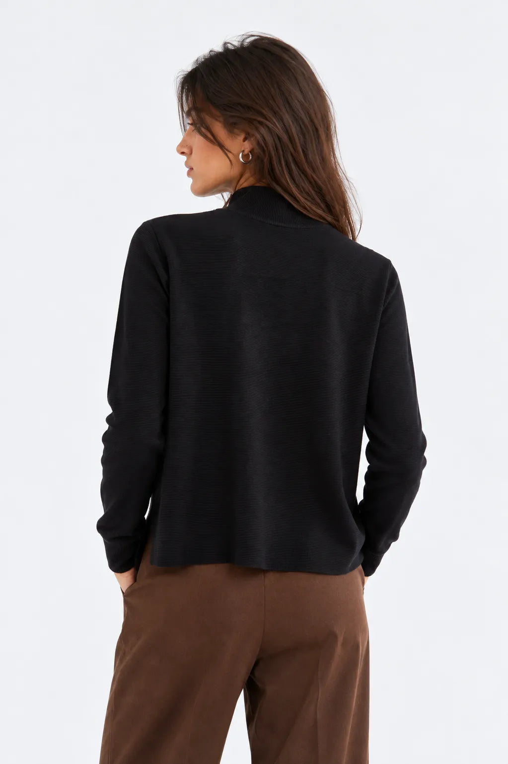 Compañia Fantastica Jersey Mujer Cuello Alto Negro Who killed Bambi?