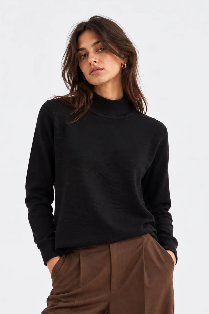 Compañia Fantastica Jersey Mujer Cuello Alto Negro Who killed Bambi?