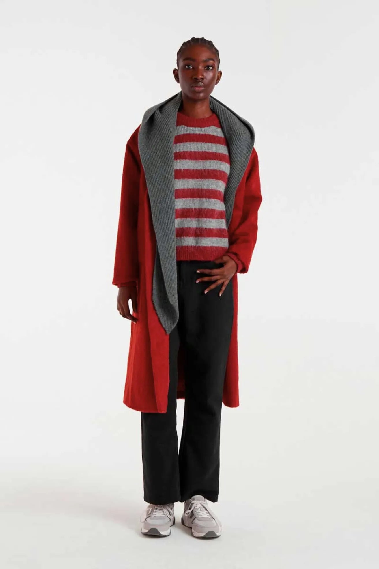 Compañia Fantastica Jersey Mujer Rayas Rojo y Gris Who killed Bambi?