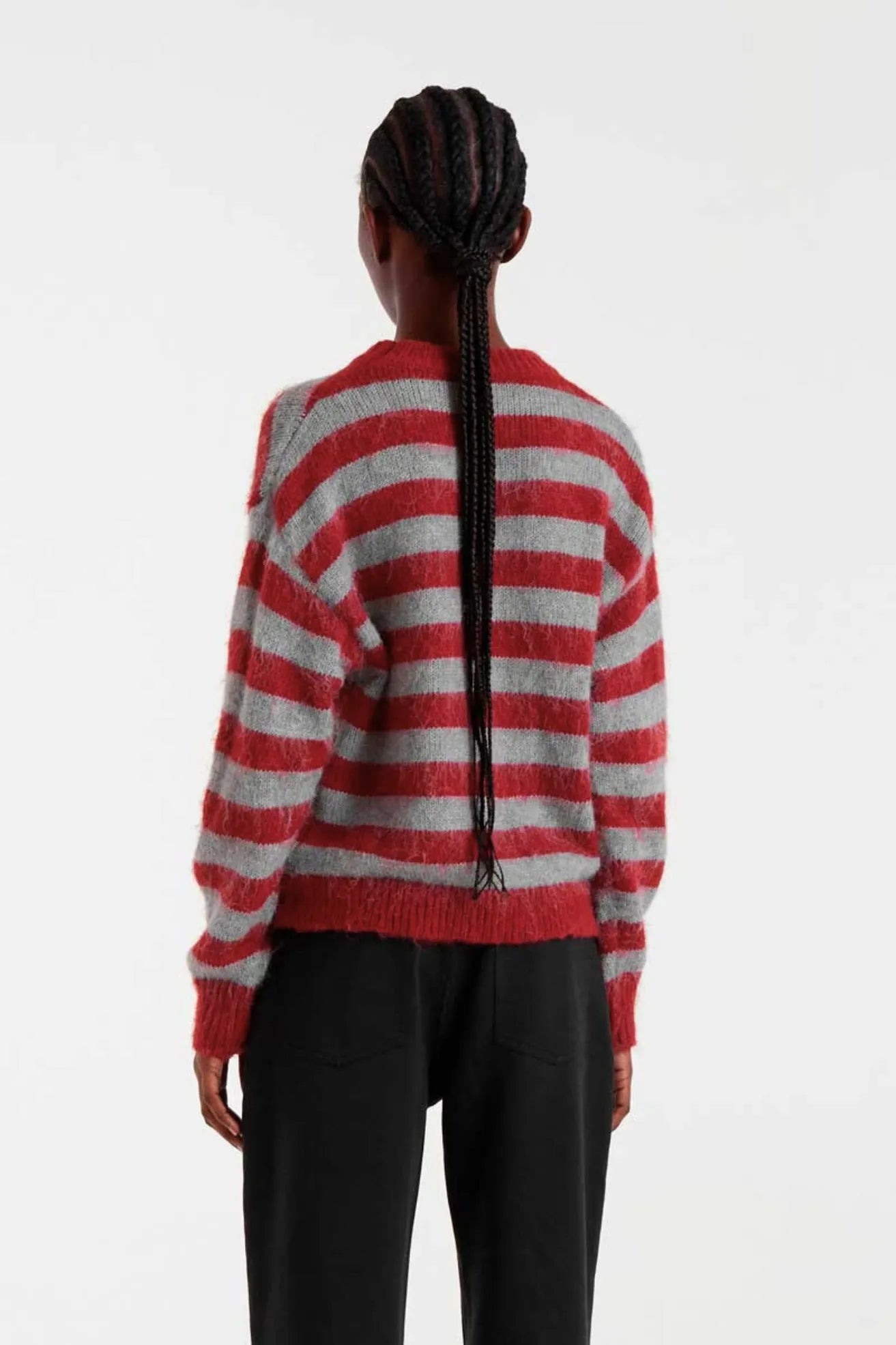 Compañia Fantastica Jersey Mujer Rayas Rojo y Gris Who killed Bambi?