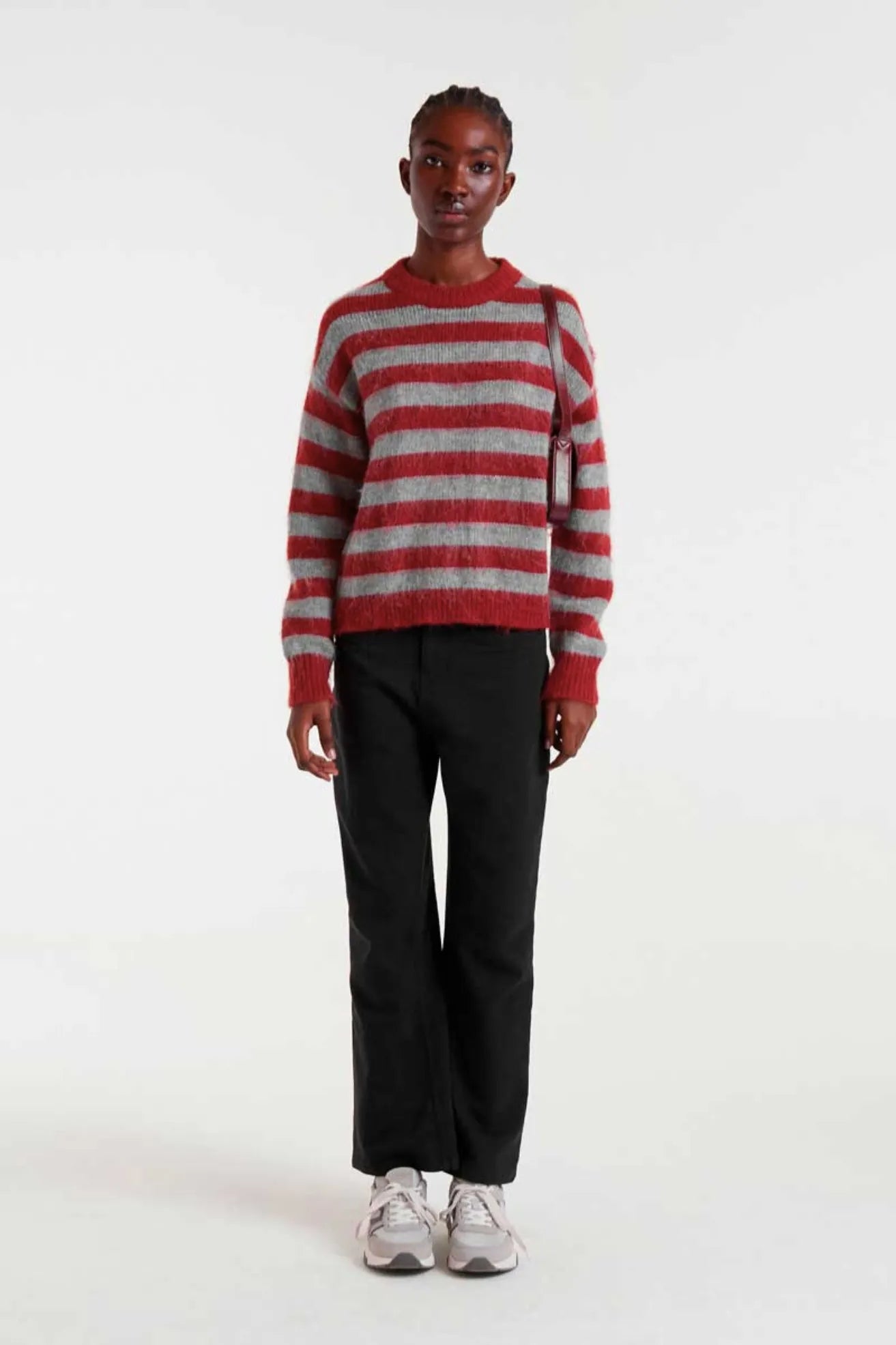 Compañia Fantastica Jersey Mujer Rayas Rojo y Gris Who killed Bambi?