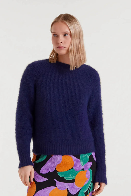 Compañia Fantastica Jersey Mujer Textura Azul Who killed Bambi?