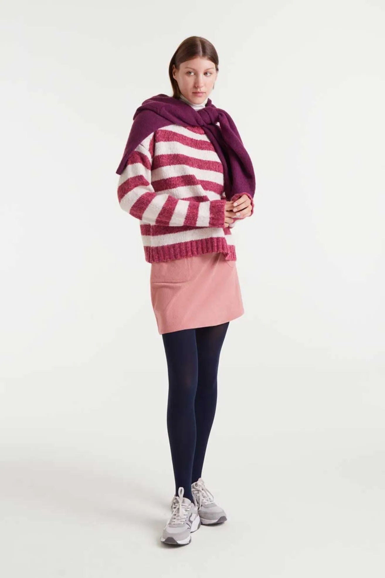 Compañia Fantastica Jersey Rayas Blanco / Fucsia Who killed Bambi?