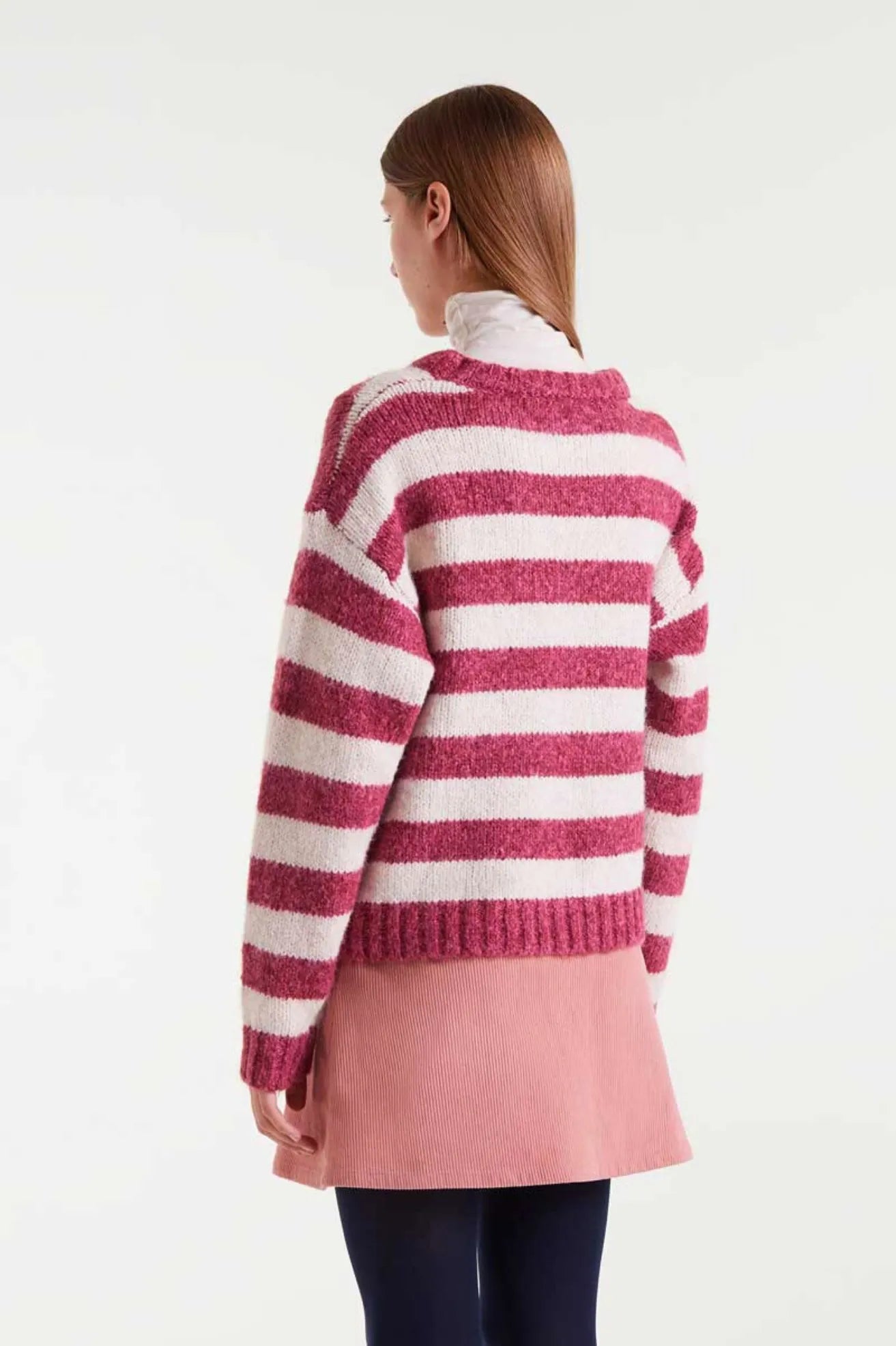 Compañia Fantastica Jersey Rayas Blanco / Fucsia Who killed Bambi?