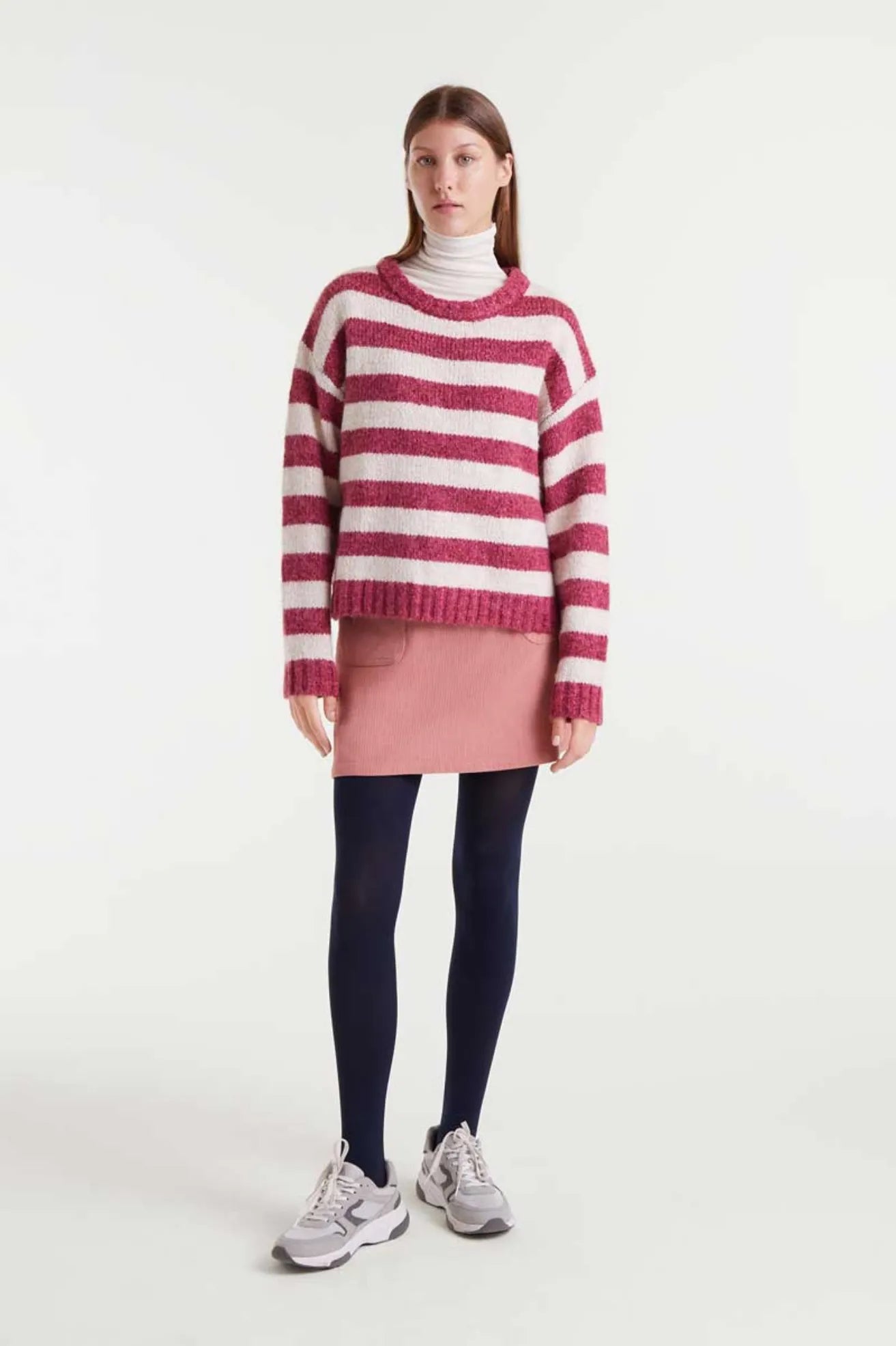 Compañia Fantastica Jersey Rayas Blanco / Fucsia Who killed Bambi?
