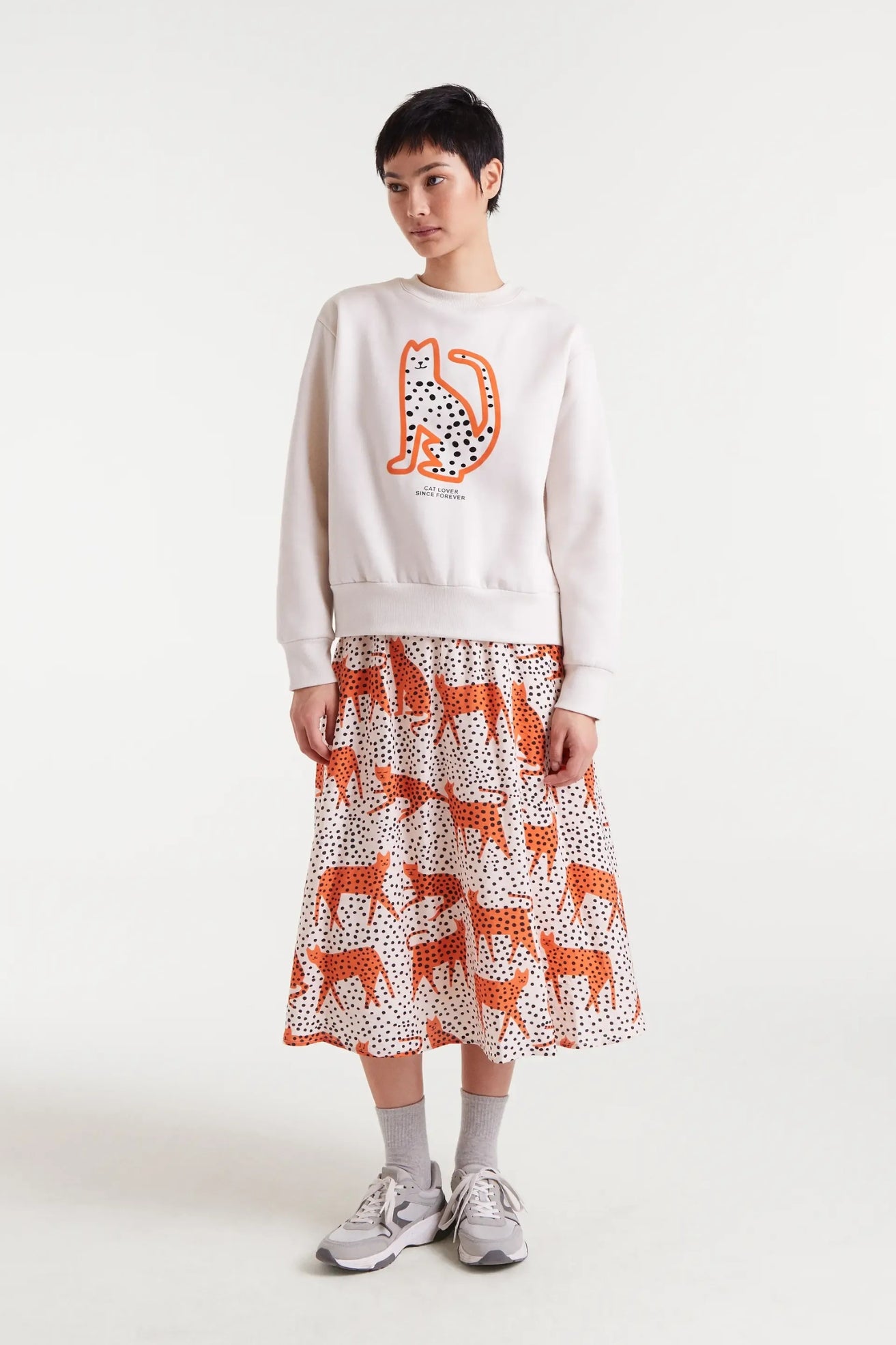 Compañia Fantastica Sudadera Mujer Gato Beige Who killed Bambi?