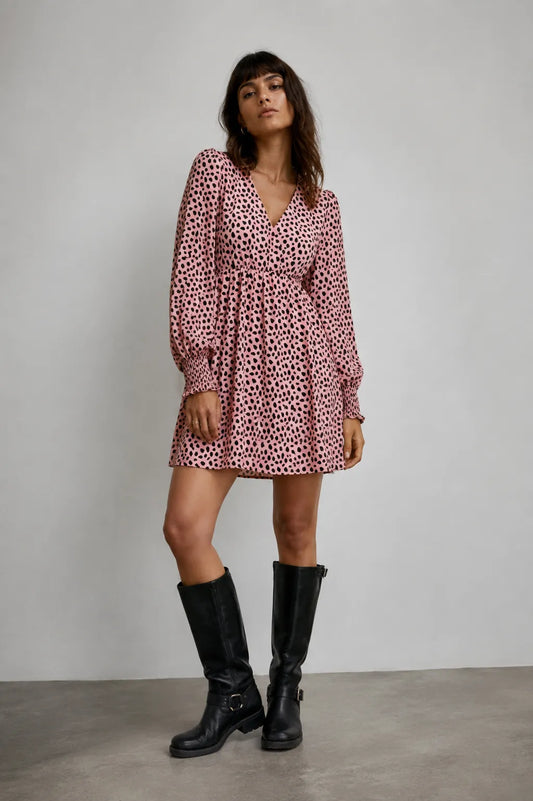 Compañia Fantastica Vestido Corto Cruzado Lunares Rosa Who killed Bambi?