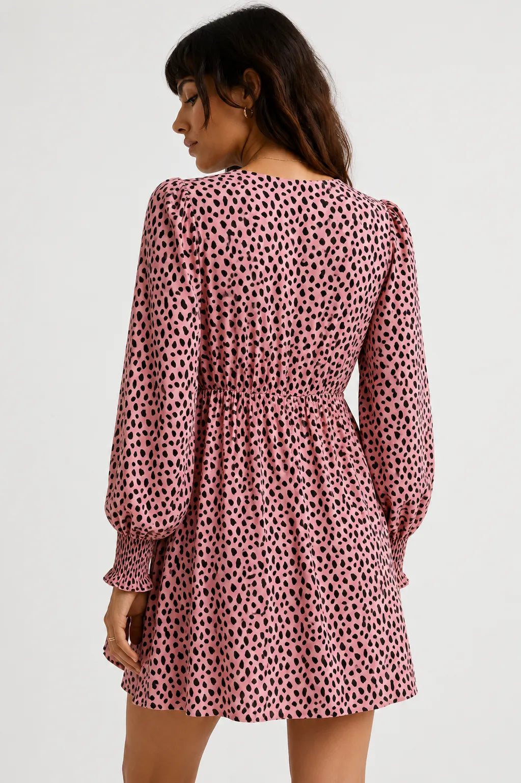 Compañia Fantastica Vestido Corto Cruzado Lunares Rosa Who killed Bambi?