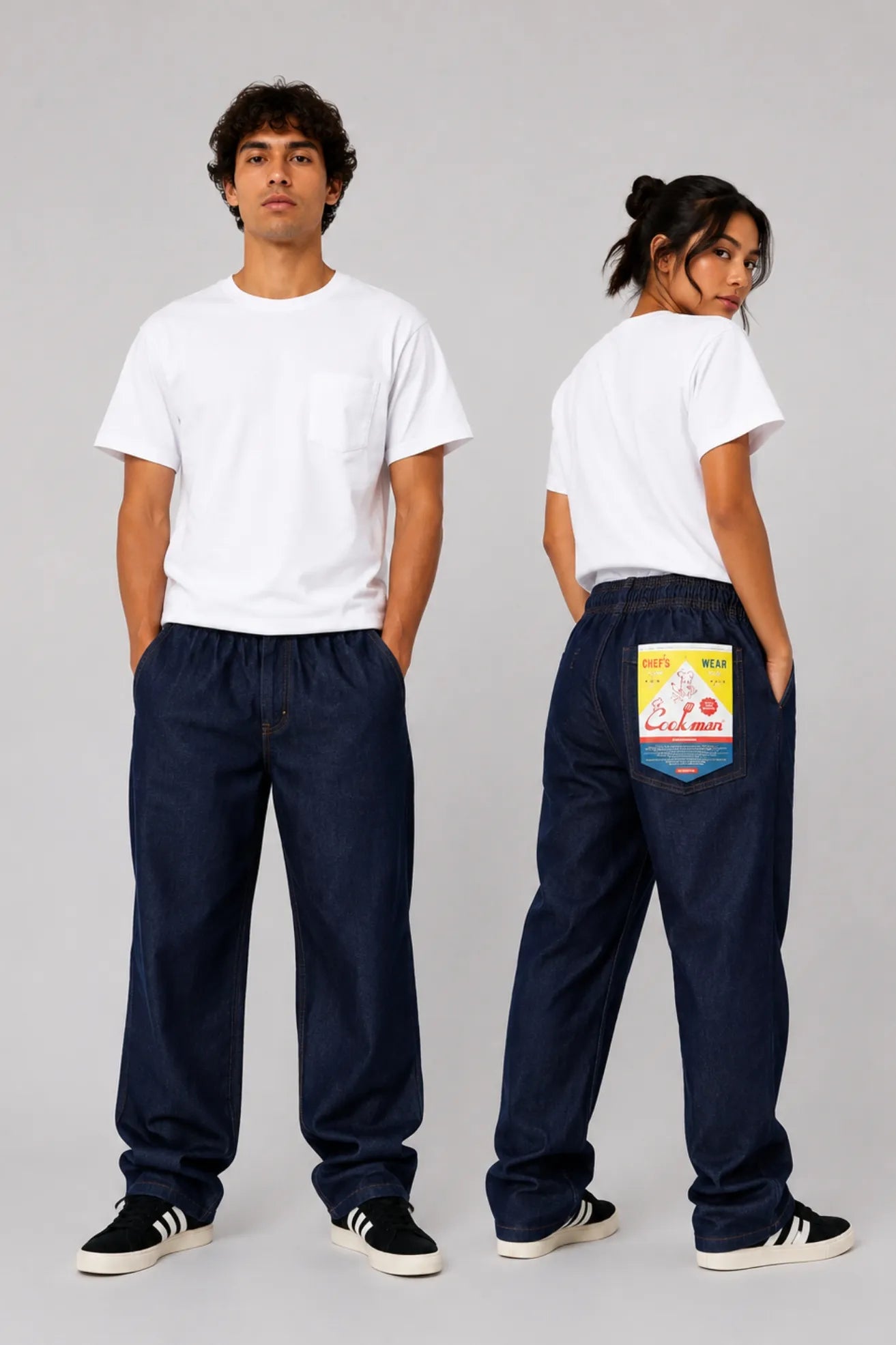 Cookman Pantalón Chef Denim Azul Who killed Bambi?