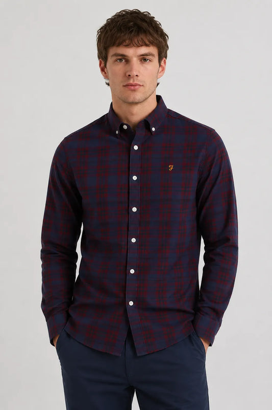 Farah Camisa Hombre Brewer Burdeos Who killed Bambi?