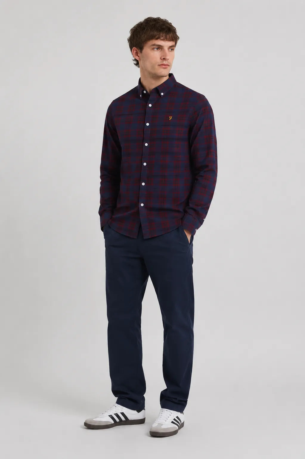 Farah Camisa Hombre Brewer Burdeos Who killed Bambi?